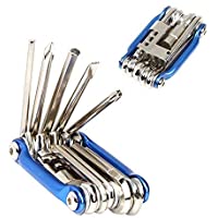 QitinDasen 11 en 1 Premium Bicicleta Reparación Herramienta- Kit Multiherramienta Bicicleta- Portátil Compacta Bicicleta…